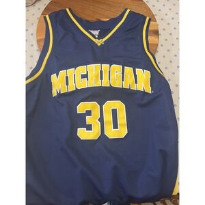 Y2K Michigan Wolverines Men's XL Foot Locker Basketball Embroidered Jersey‎ #30